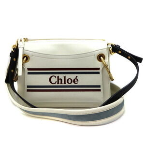 Chloe Roy Shoulder Bag White Leather